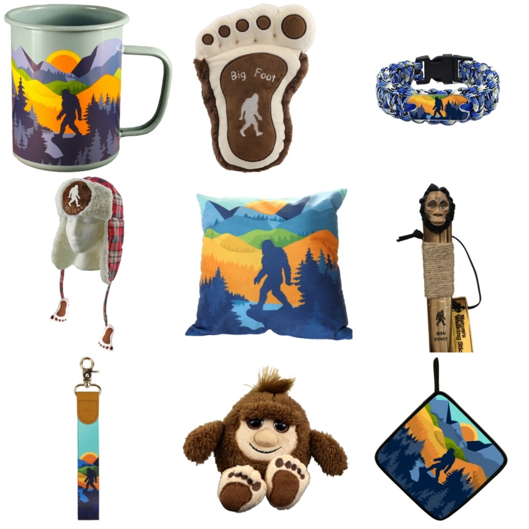 *CHOOSE BIGFOOT* Gift Stuffed Plush Blanket Pillow Towel Sasquatch Hat Mug Stick gallery
