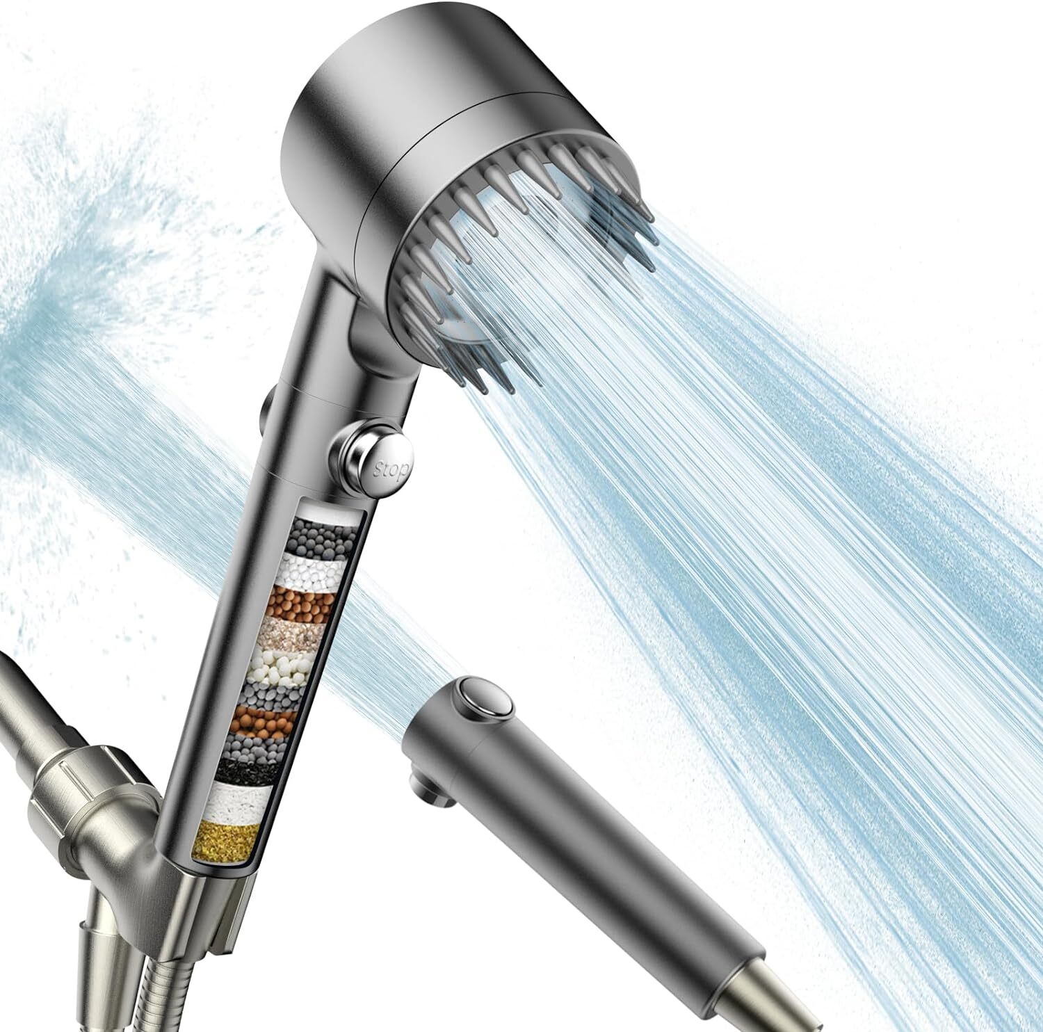 High Pressure Shower Head with Handheld Spray Combo,18 Stage Filtered ShowerHead gallery