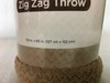 COMFORT BAY Soft Zig Zag Throw 50" x 60" BROWN gallery