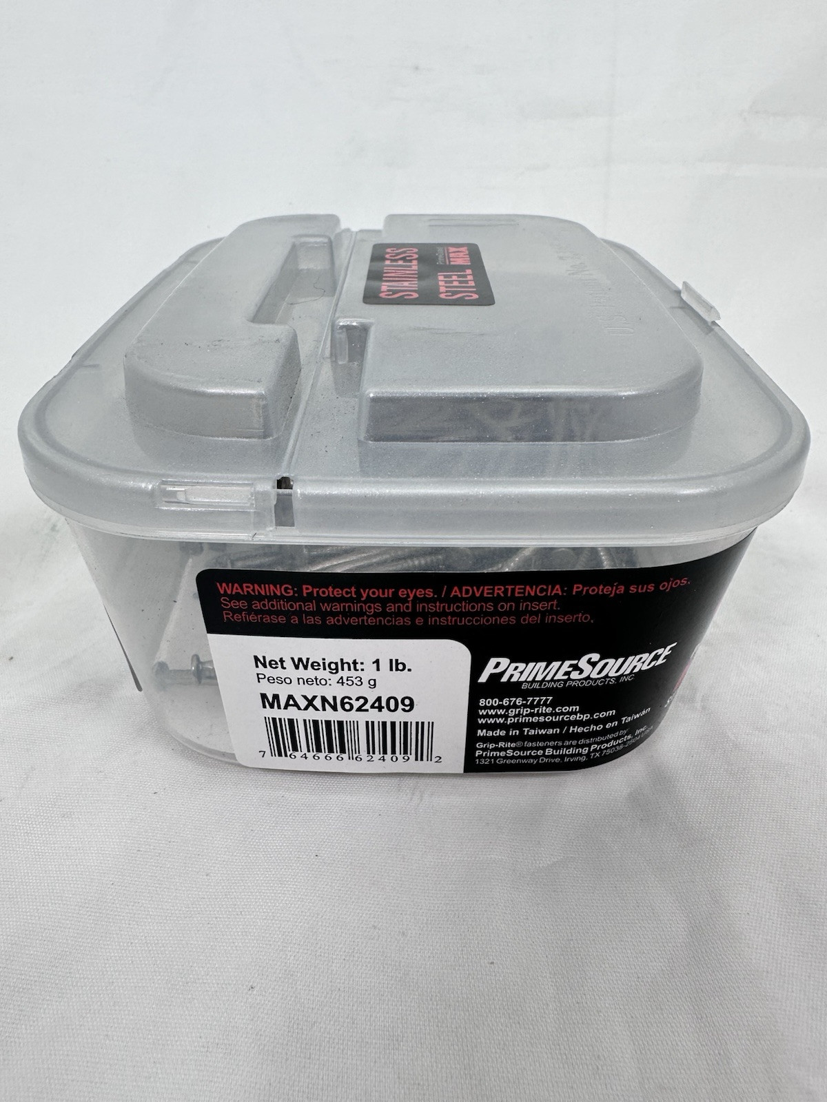 Grip Rite 10d 3" Max 316 Stainless Steel Nails Ring Shank Siding Split Proof 1lb gallery