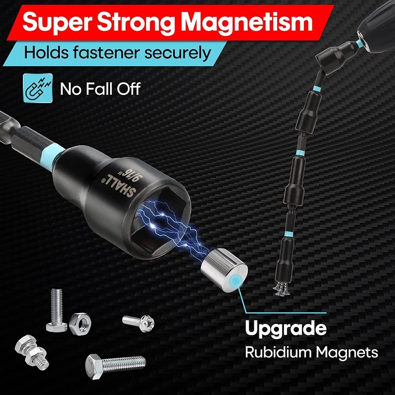 SHALL 29PC Magnetic Hex Nut Driver Set,1/4 " Shank SAE & Metric Power Drill Bit gallery