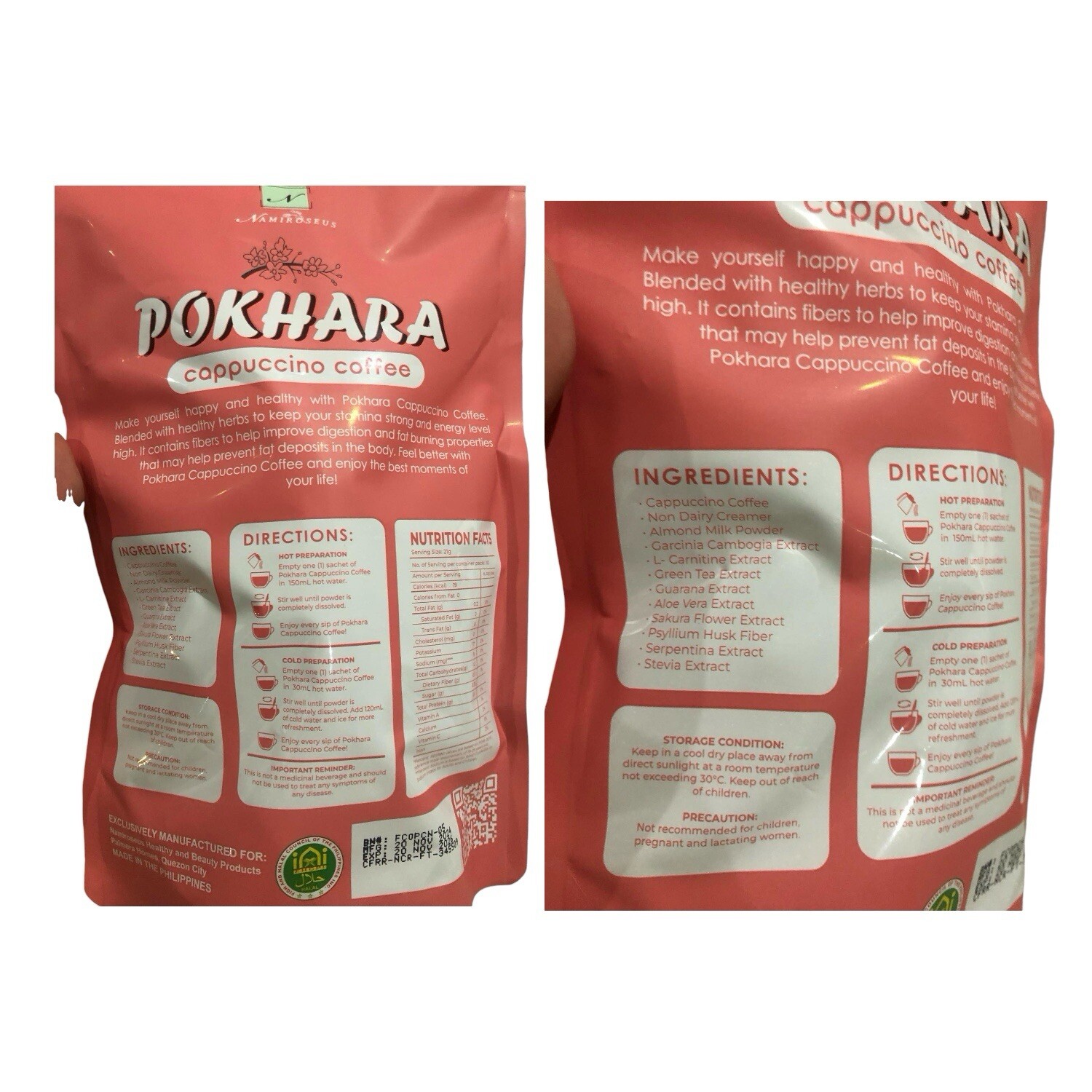 Namiroseus POKHARA Cappuccino Coffee Mix - 10 Sachets gallery