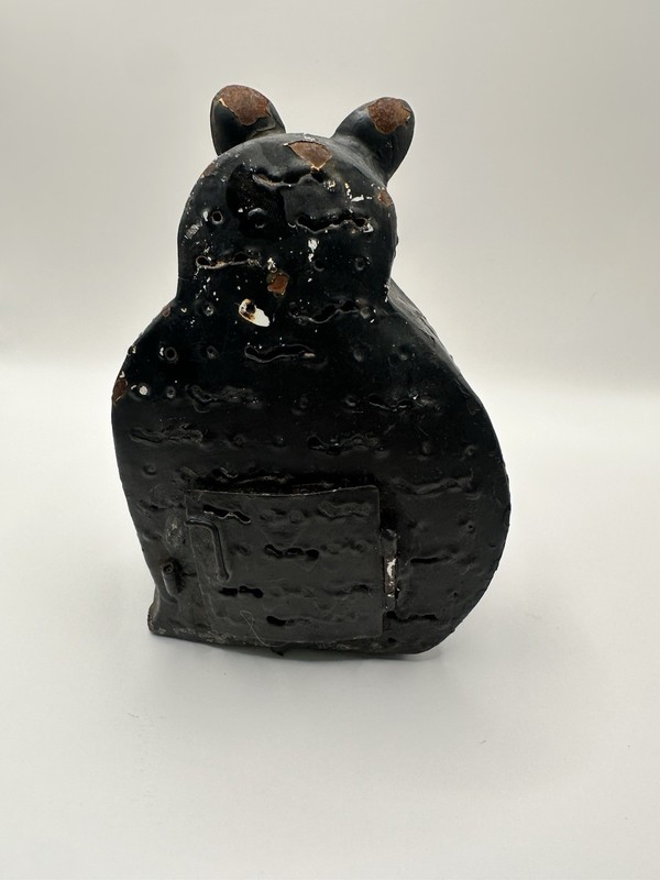 Rustic Cat Luminaria VTG Primitive Candle Lamp Lantern Metal Patio Garden gallery