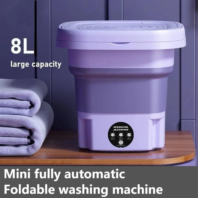 Portable Washing Machine Mini Washer Foldable Washer and Spin Dryer Small Travel gallery