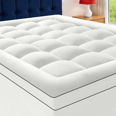 Queen Size Mattress Topper for Back Pain, Soft Extra Thick Pillow Top Mattres…