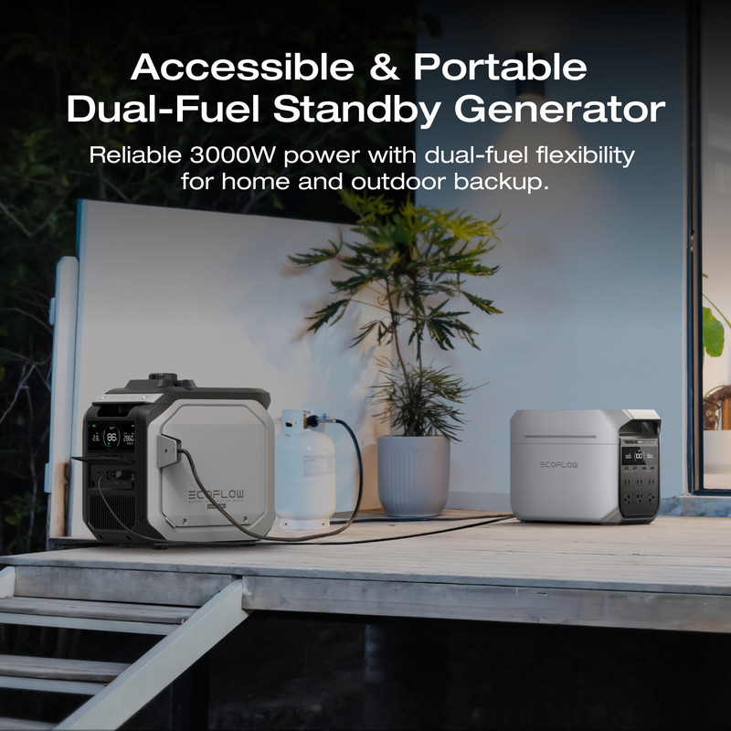 EcoFlow Smart Generator Dual Fuel LPG & Gas Charge DELTA Pro and DELTA Max gallery