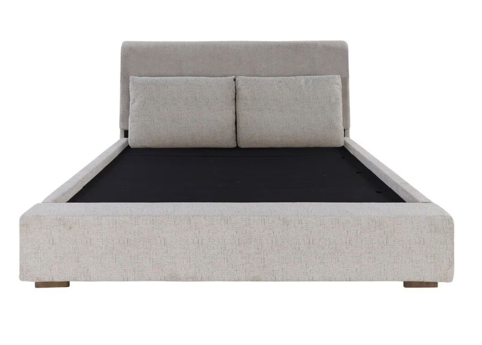 Grey/white King Upholstered bedframe gallery
