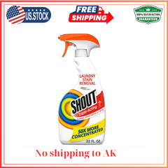 Shout Active Enzyme Laundry Stain Remover Spray for Clothes, Triple-Acting Formu