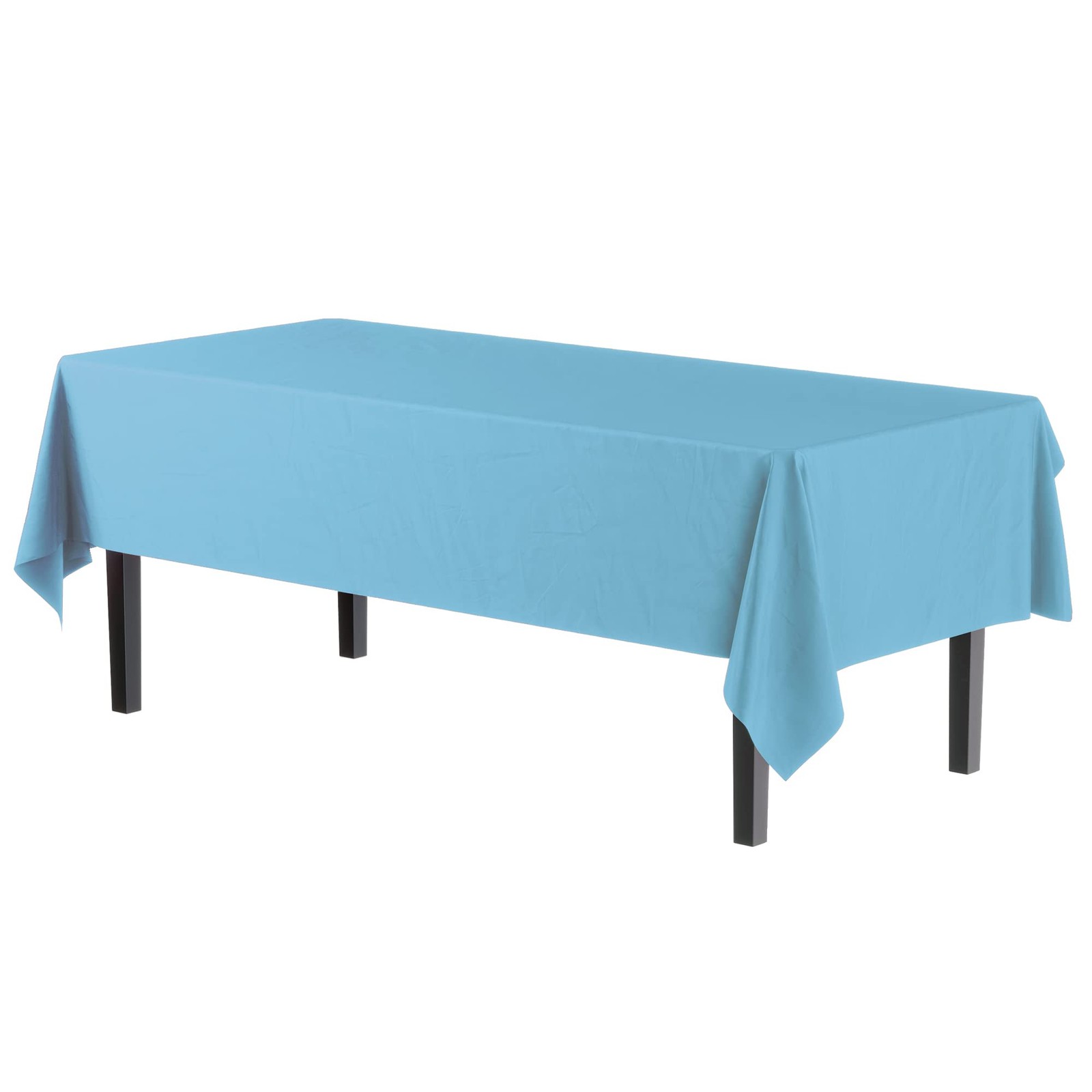 Exquisite 6-Pack Premium Plastic Tablecloth 54in. x 108in. Rectangle Plastic ... gallery