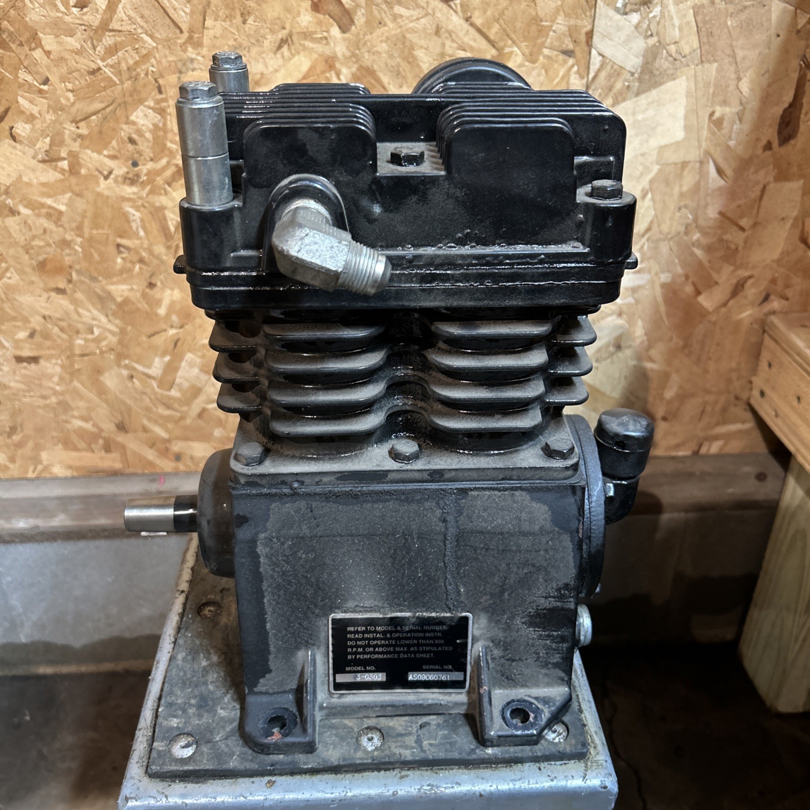 MI-T-M AIR COMPRESSOR SINGLE STAGE PUMP 3-0303 gallery