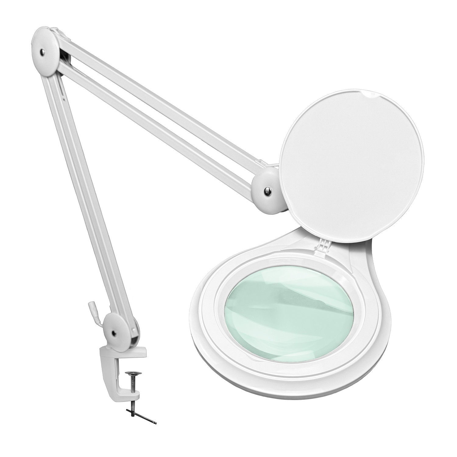 LED Magnifying Lamp – Adjustable Brightness, Clamp Mount - for reading, crafts.. gallery