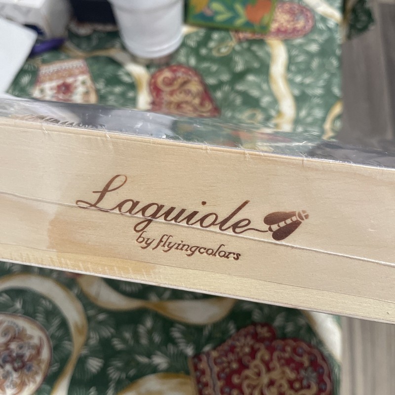 Laguiole By Flying colors Flatware Set - 34 Pieces Polished Black Finish (new) gallery