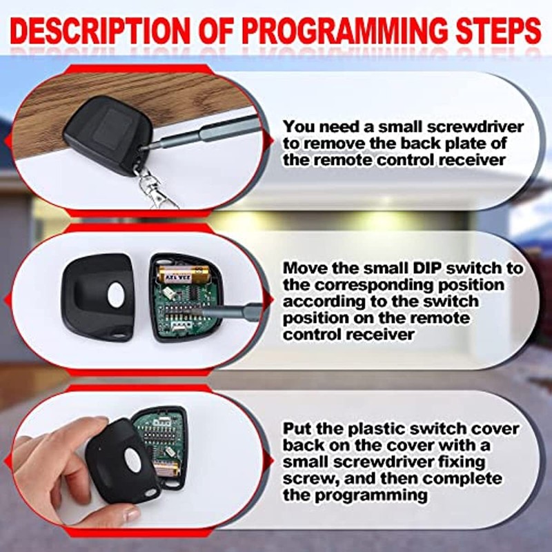 4pcs for Linear DTC Delta Remote Garage Door Transmitter 8Dip 310MHZ DTA DTD DTC gallery