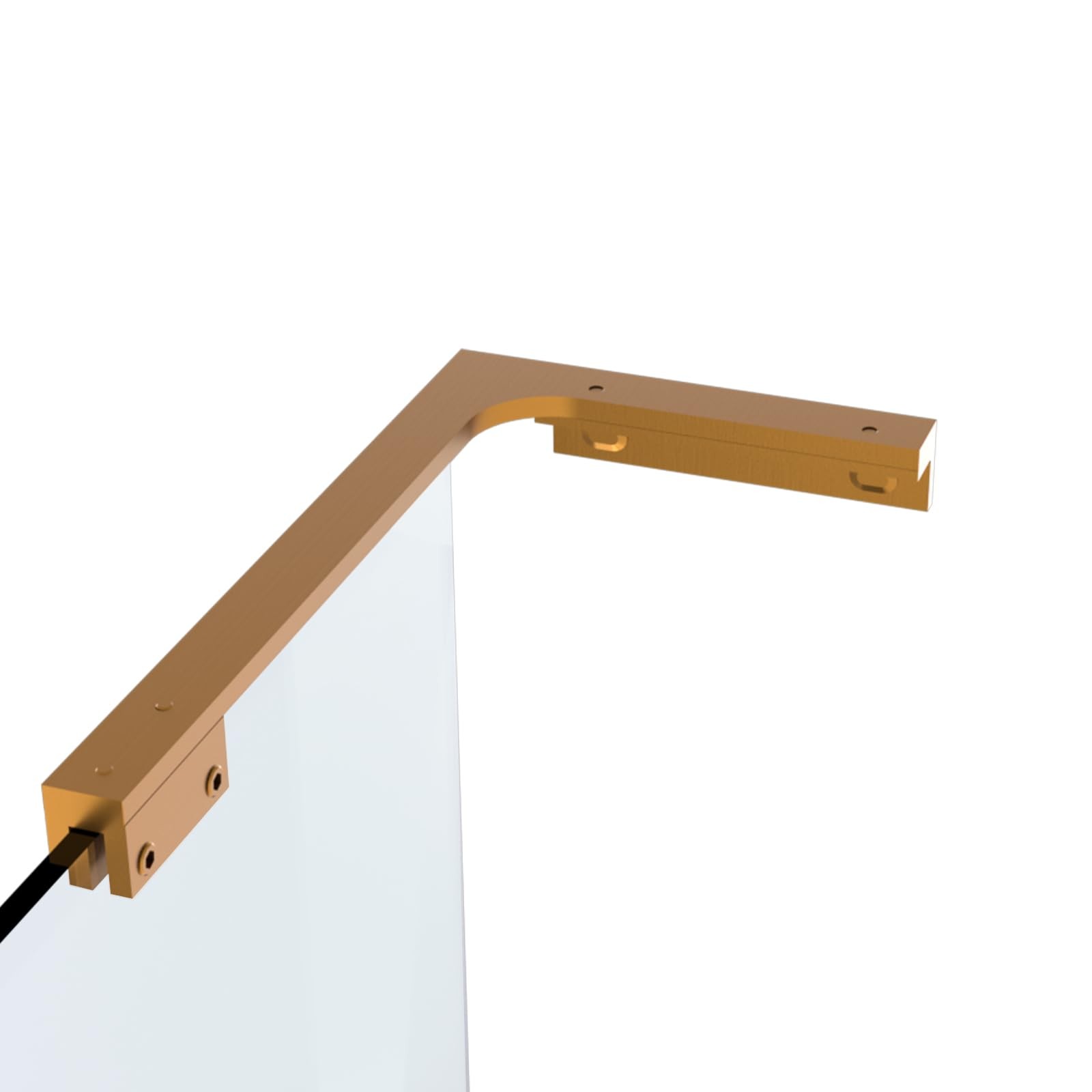 AatrixQuayn Shower Glass Support Bar, Both Sides Available, Frameless Bathroo... gallery