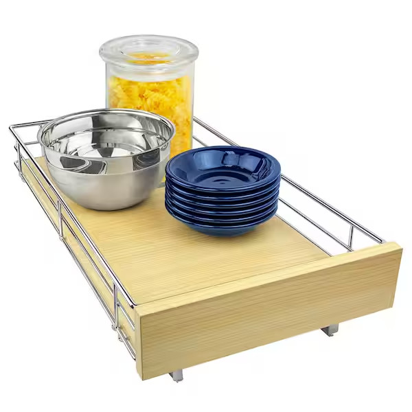 LYNK PROFESSIONAL Slide Out Wood Cabinet Organizer - 11 in. x 21 in. gallery