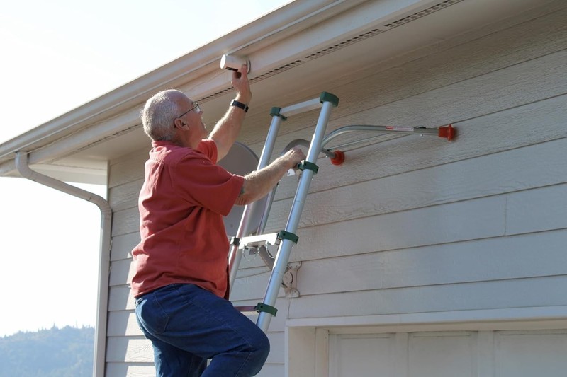 Universal Ladder Standoff Stabilizer - Made in USA, Maximum Safety 375 lbs gallery