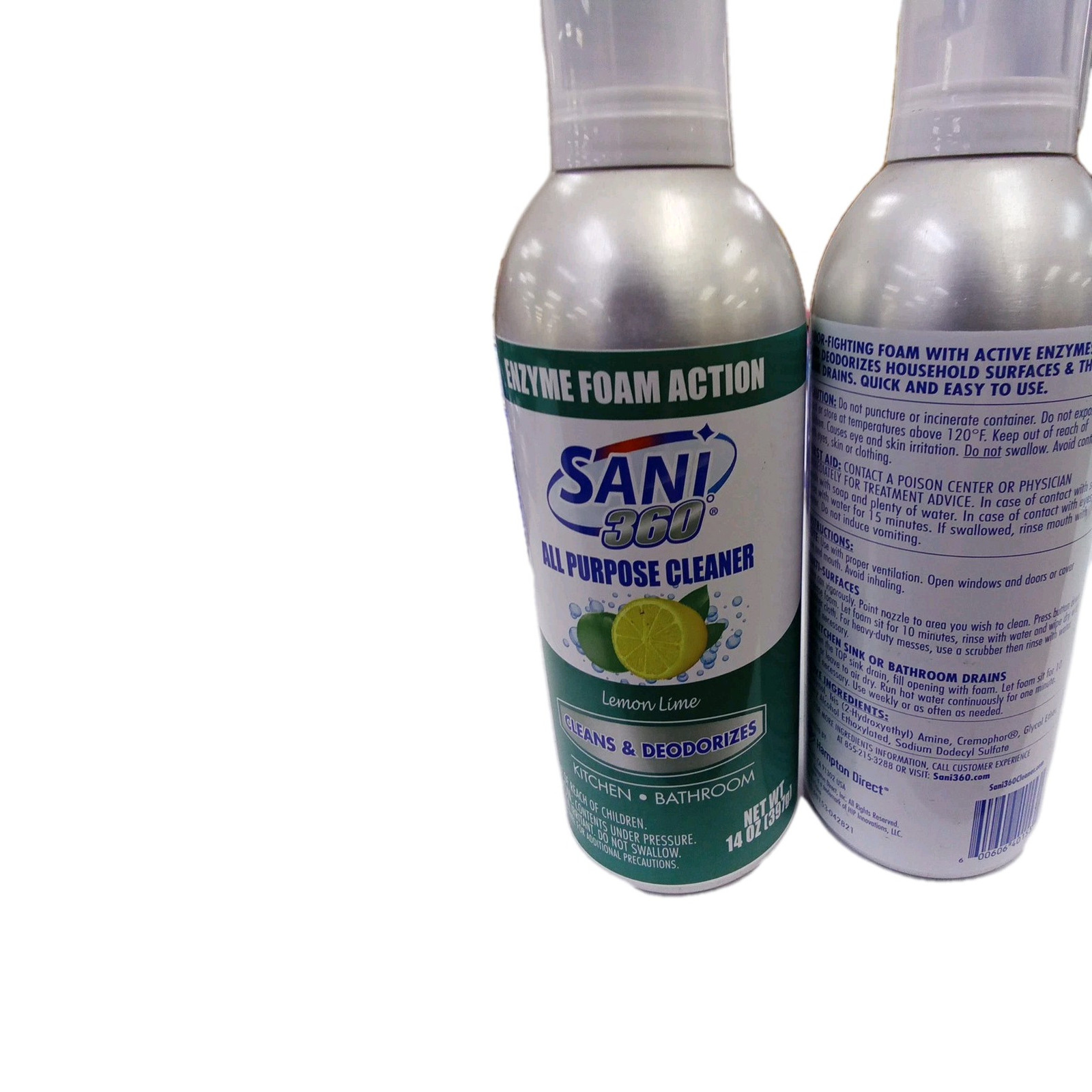 SANI 360° Sani Sticks All Purpose Cleaner Enzyme Foam for Household Cleaning 2pc gallery