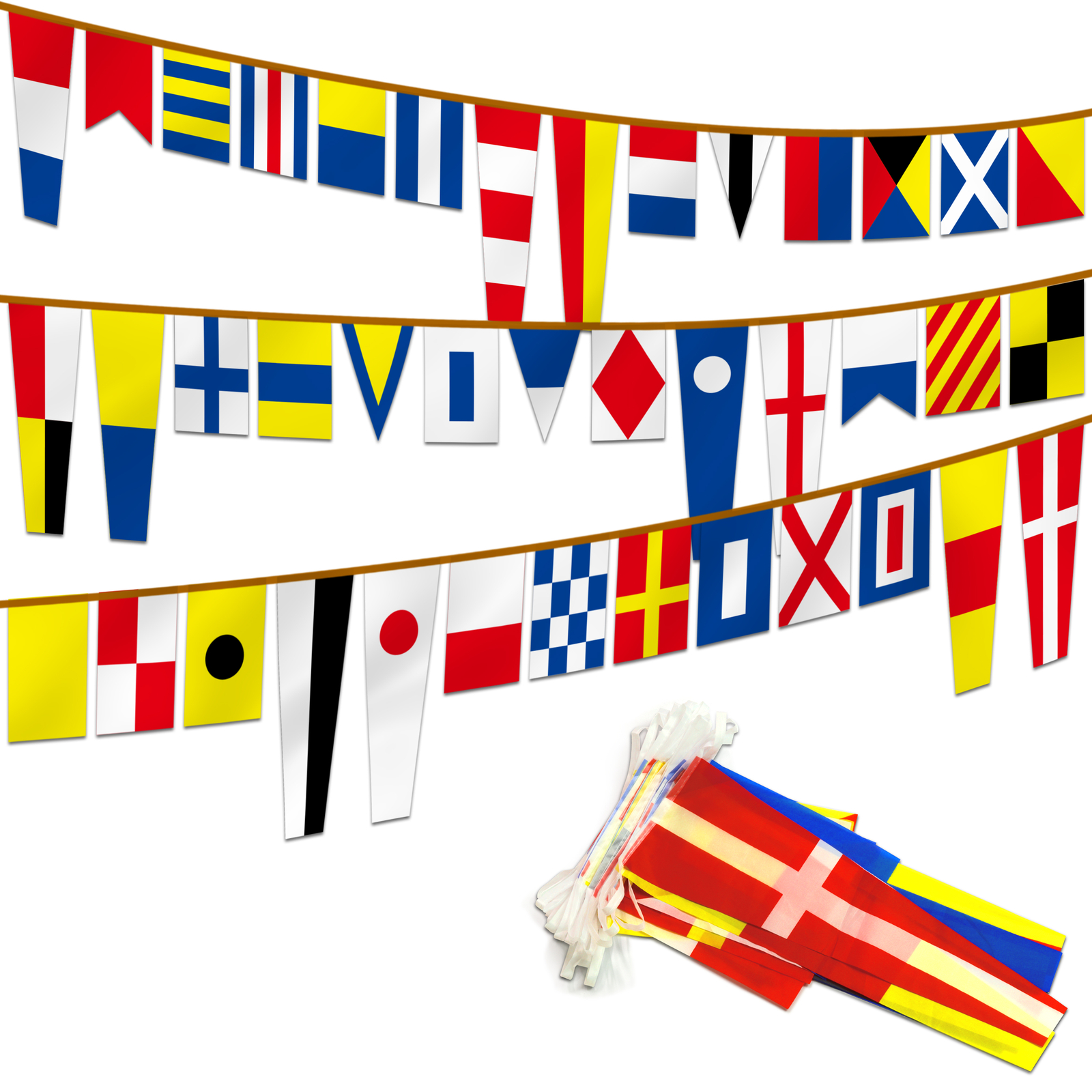 Anley International Maritime Signal Code String Flags Set of 40 Flags gallery