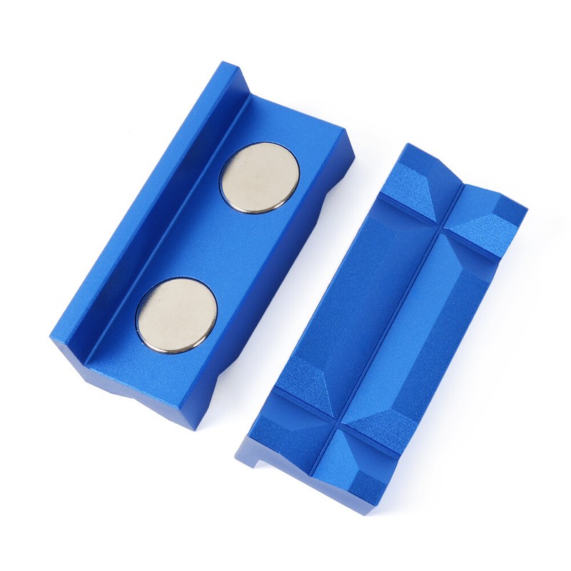 2PCS 4"100mm Universal Vise Soft Jaws Vice Jaw Magnetic Reversible Pads gallery