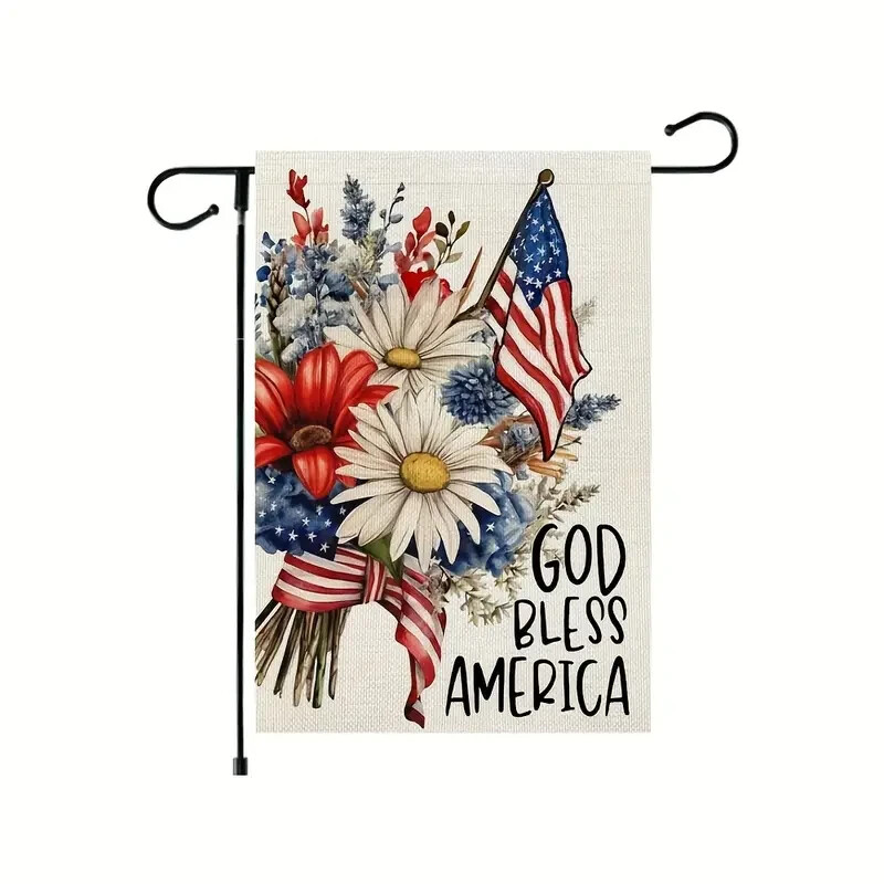 *NEW* GOD BLESS AMERICA ~ AMERICAN FLAG ~ PATRIOTIC ~ GARDEN FLAG ~ 12 X 18 gallery