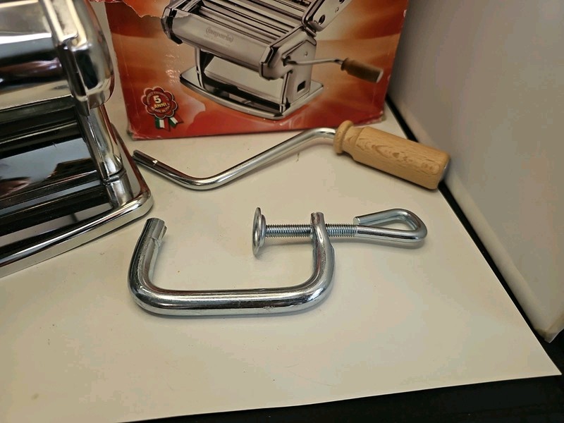 Imperia Pasta Maker Machine- 100% Made in Italy, Heavy Duty Steel - LIGHTLY USED gallery