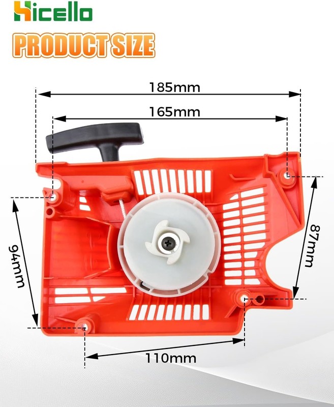 Sturdy Recoil Pull Starter Assembly - Dependable Replacement for Chainsaw Spares gallery