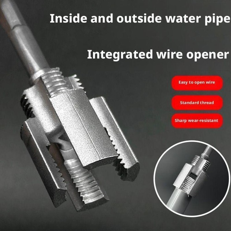 Integrated Internal & External Pipe Threading-Tool, PVC Pipe Threader Kit USA gallery
