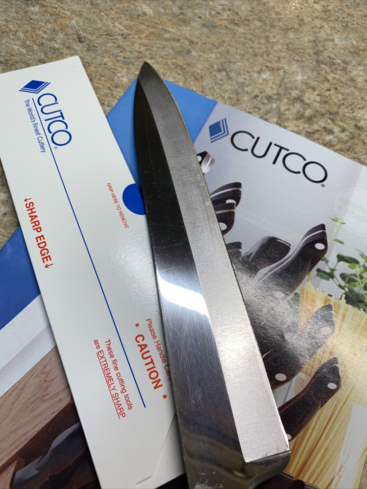 CUTCO 1725 Chef Knife Sharp! Factory Fresh! Classic/Brown/Black/Orng Choose Qty gallery