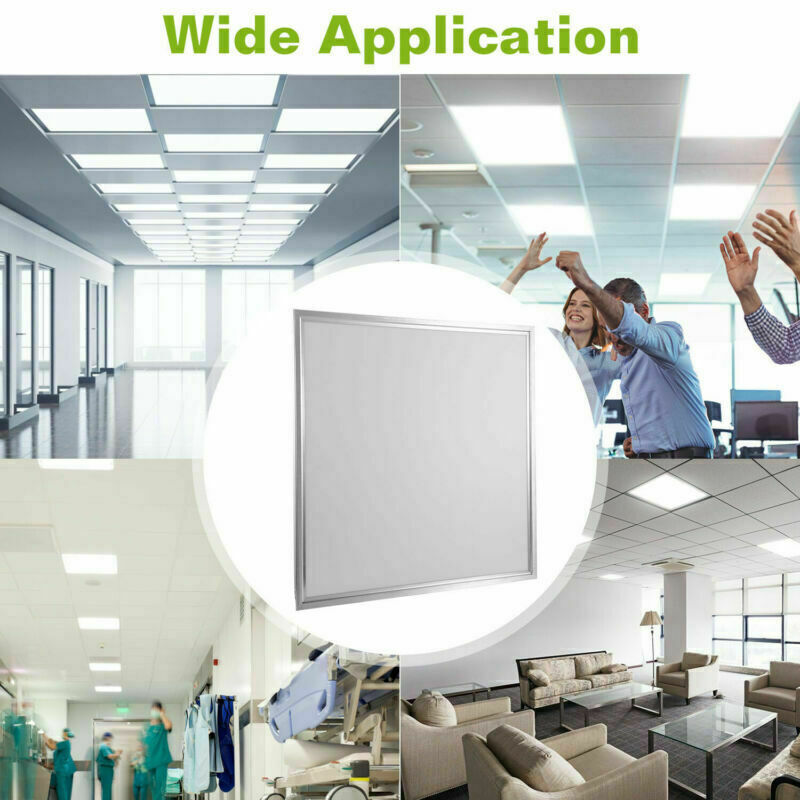 2-100Pack 2x2Ft LED Panel Light Drop Ceiling Flat Recessed Troffer Fixture 5000K gallery