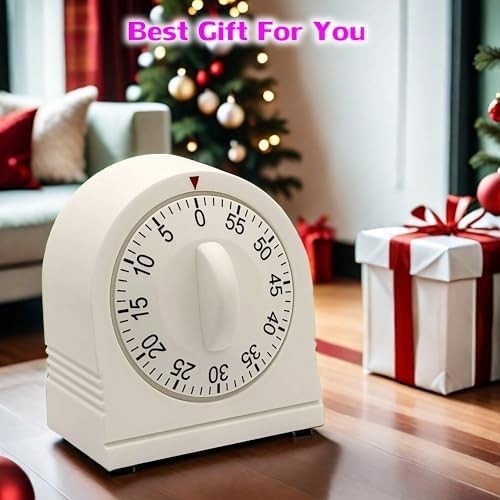 60 Minute Wind up Timer, Visual Mechanical Timer with Loud Alarm, Manual Countdo gallery