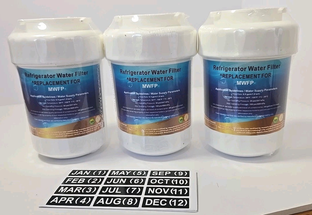 3 Pack GE Fridge Water Replacement Filters MWF, MWFP, MWFA, GWF, HDX FMG-1 gallery