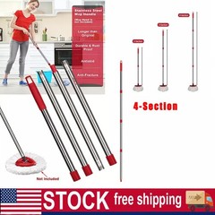 Spin Mop Pole Handle Replacement 4-Section For O-Cedar EasyWring