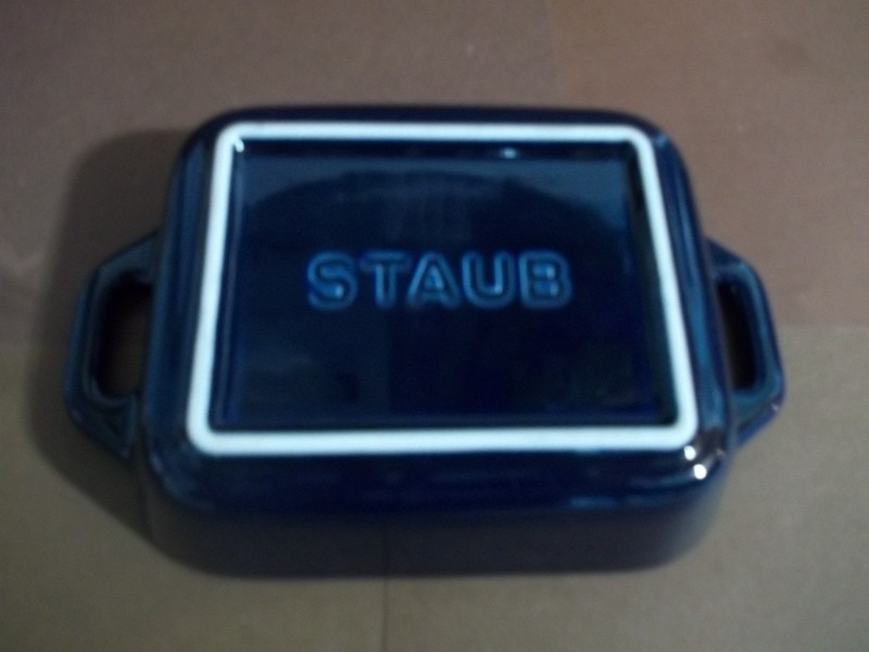 Straub Retangular Royal Blue Baking Dish: EUC: 7 3/8 by 4 3/4 inches gallery