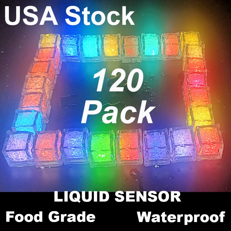 Light Up Ice Cubes Flashing Ice Cubes – 120pcs LED Ice Cubes for Parties gallery