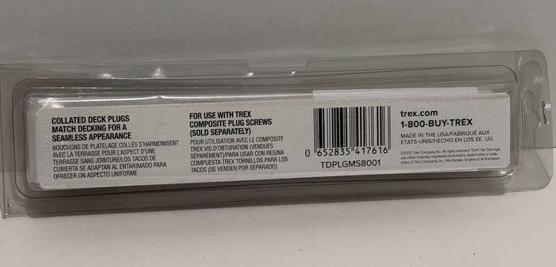 Trex Hideaway Decking Plugs Millstone 80Ct gallery