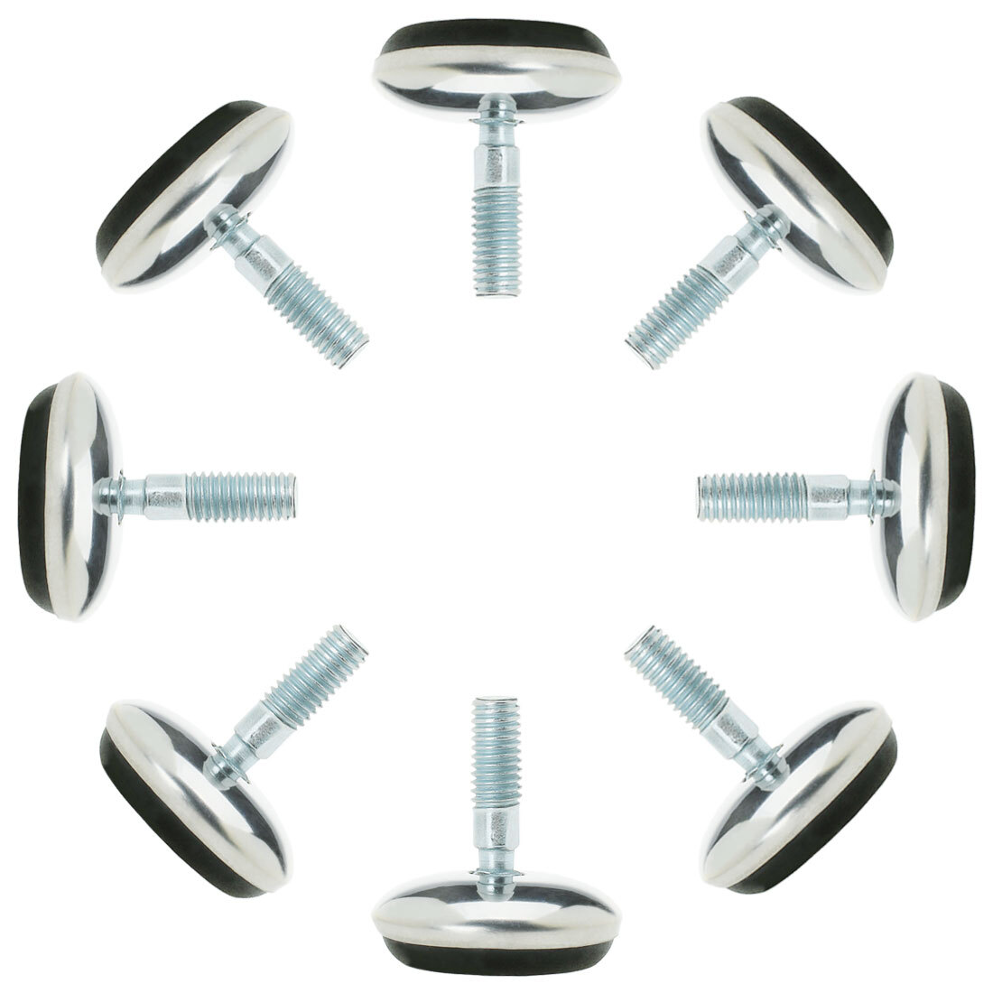 M6 x 13 x 30mm Leveling Feet Adjustable Leveler for Furniture Chair Leg 8pcs gallery