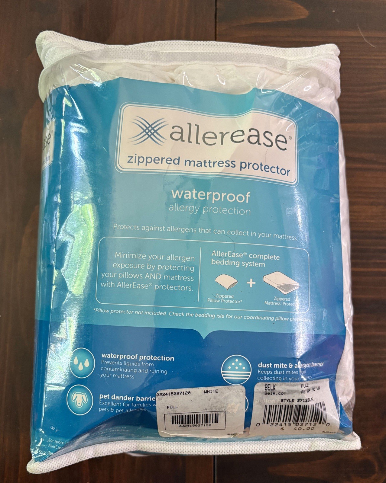 Allerease Full Waterproof Maximum Allergy Protection Zippered sac Read gallery