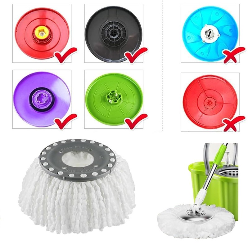 5 PCS Spin Mop Heads Replacement Refill for Old Hurricane Mr.Clean 360 Spin M... gallery