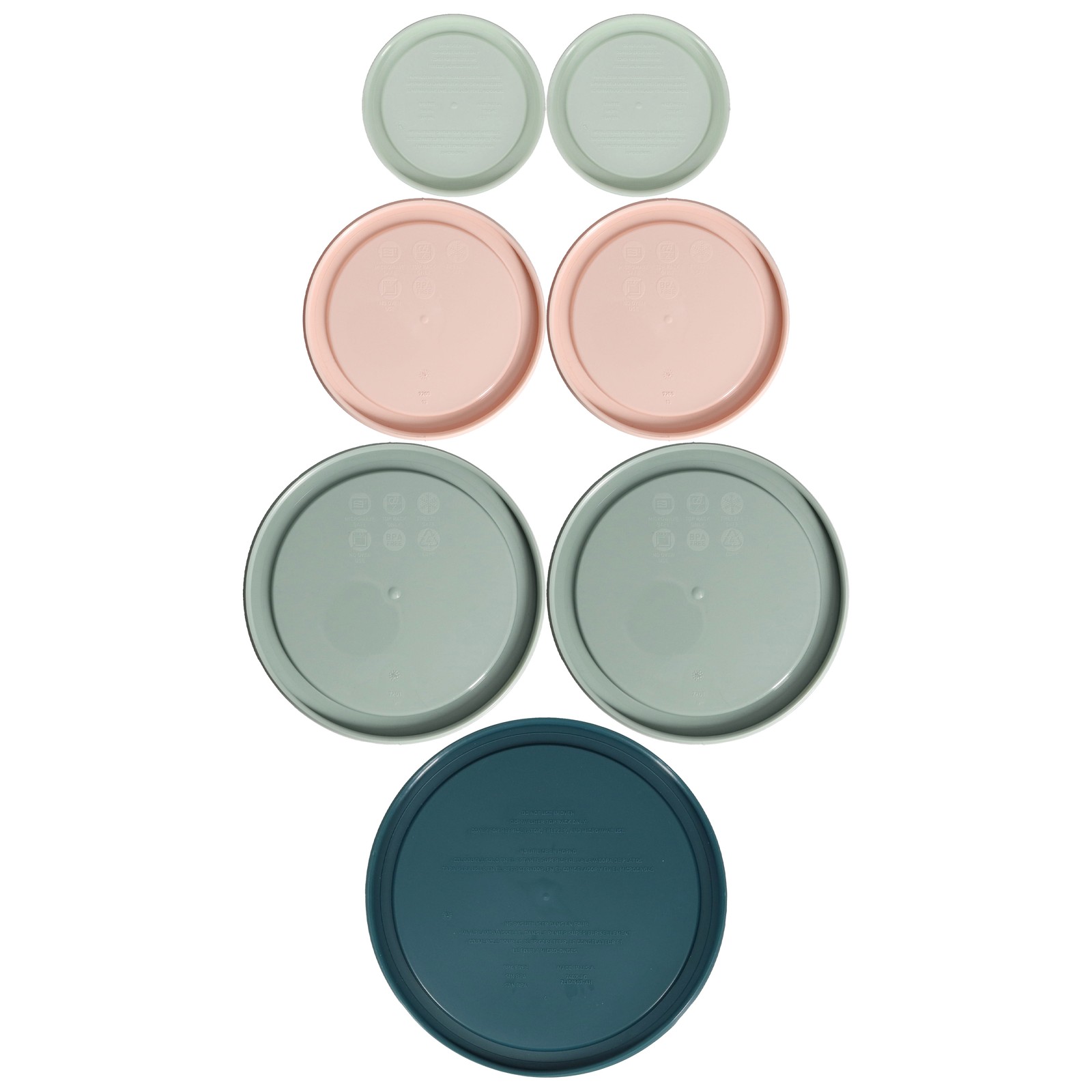 Pyrex 7 Pack - (2) 7202-PC, (2) 7200-PC, (2) 7201-PC, (1) 7402-PC Lids gallery