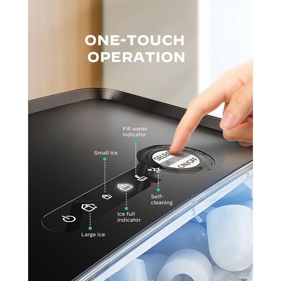 Ice Maker Countertop with Auto-Cleaning, 26Lbs/24Hrs, 9 Cubes in 6 Mins gallery