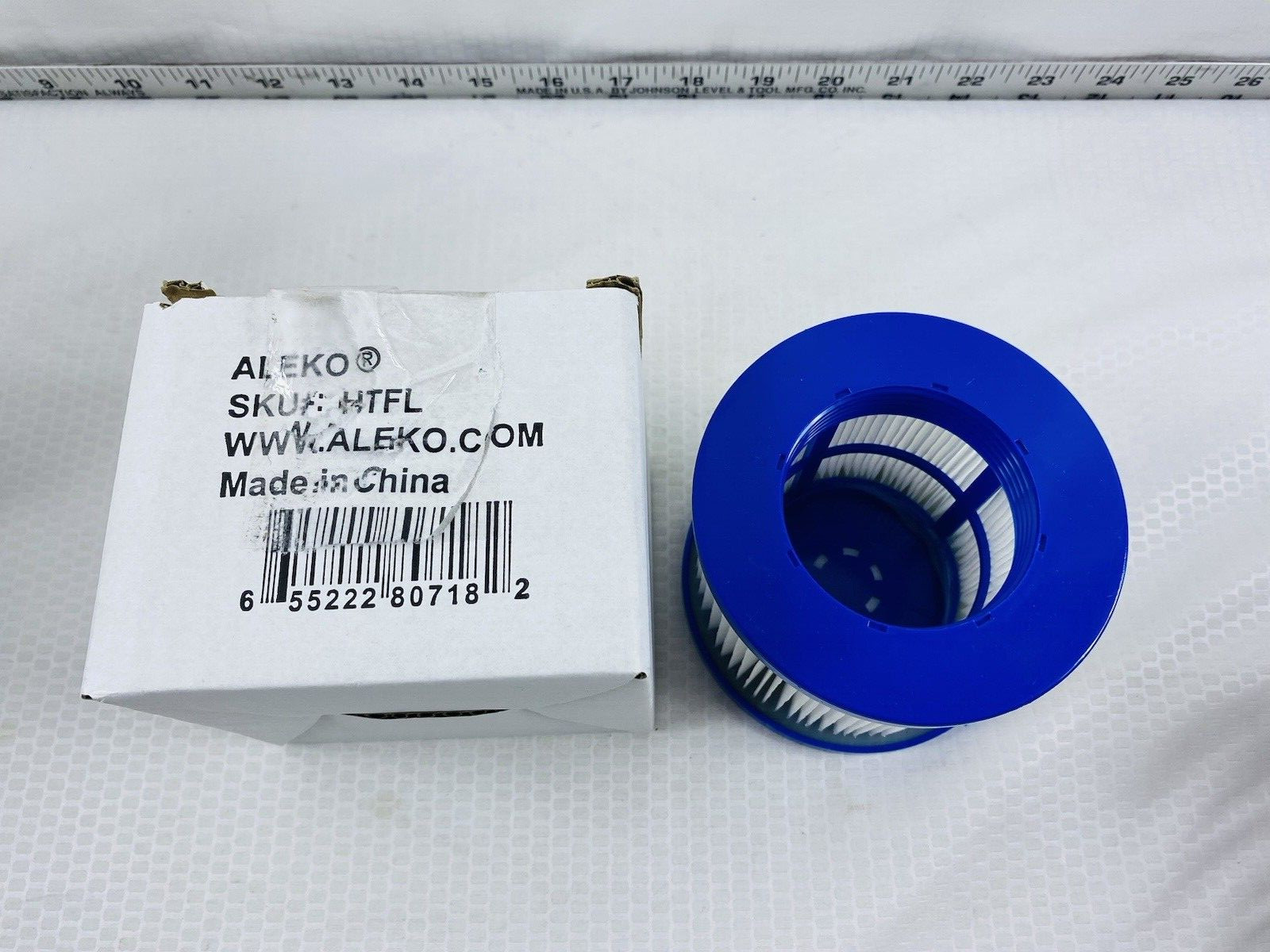 ALEKO Water Filter Cartridge for Inflatable Hot Tub Spa - Blue - SKU#: HTFL gallery