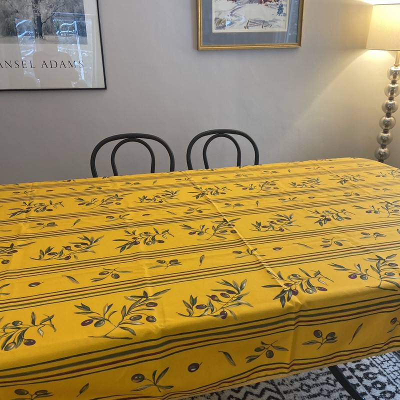 poupees yolande Olive Tablecloth Yellow Green Purple 60 X 98 gallery