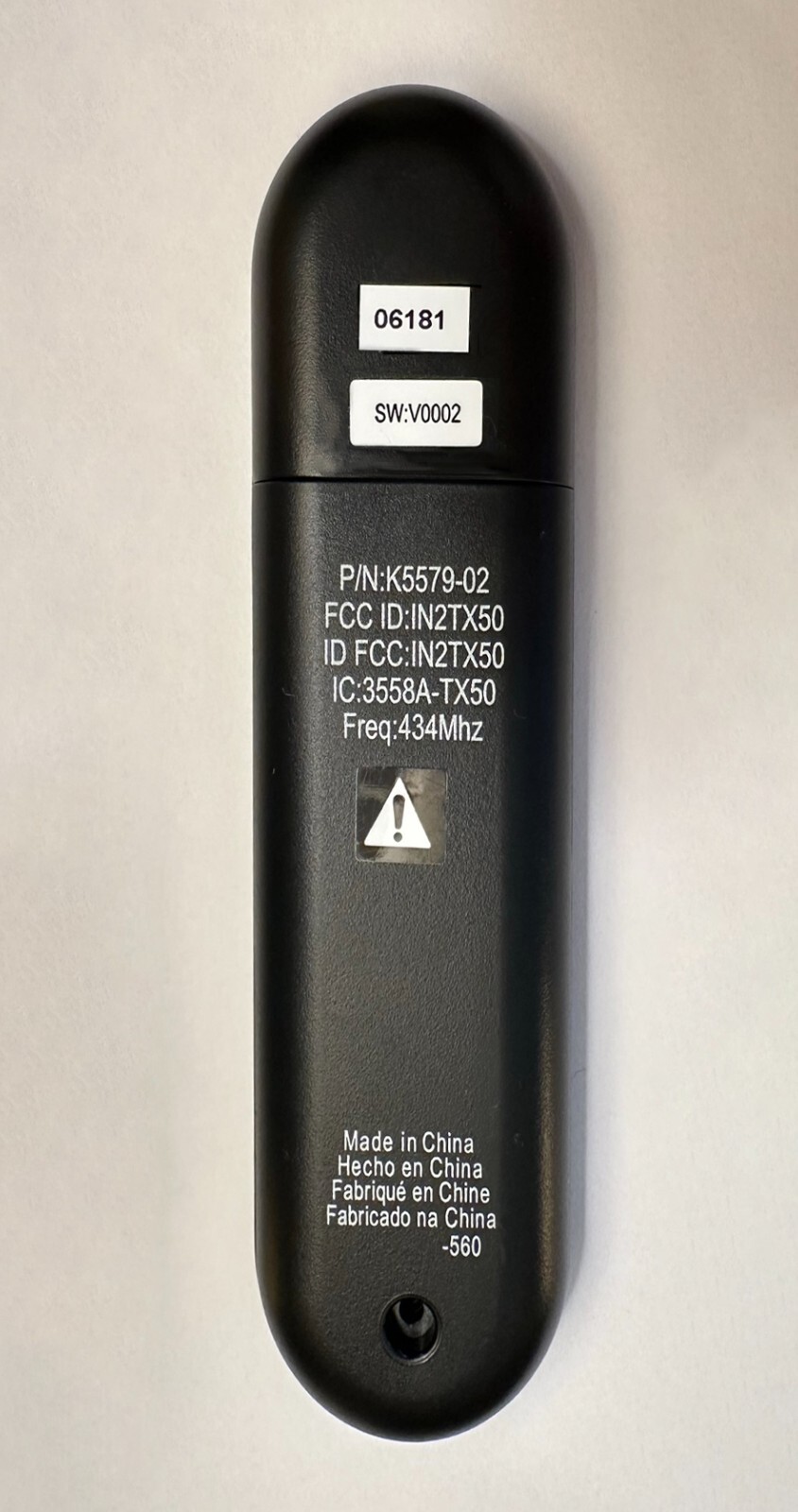 Hunter Fan - Replacement Handheld Ceiling Fan Remote Control - Black - K5579-02 gallery