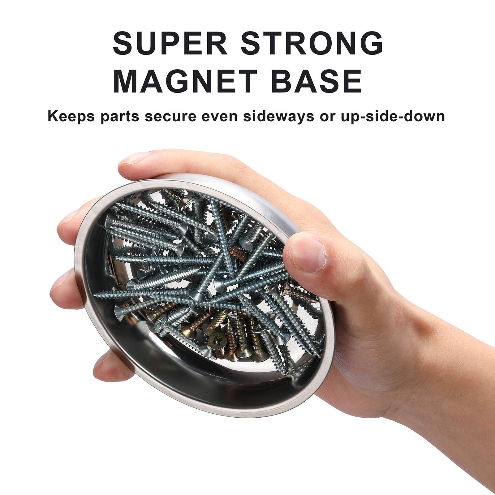 Mayouko 3Piece Round Magnetic Trays Set, 3" 4" 6", Trays Tool Holder for Scre... gallery