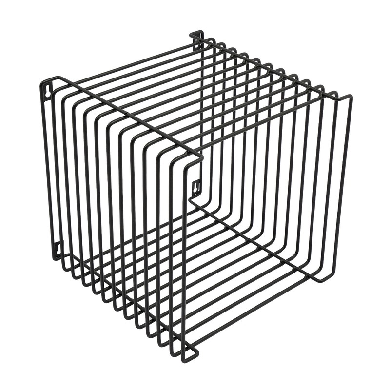 Side Table, Square Geometry Side Table, Linear Metal End Table gallery
