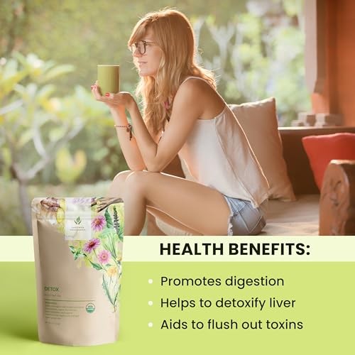 Organic Dandelion Root Detox Loose Leaf Tea, Herbal, Caffeine Detox (4 oz) gallery