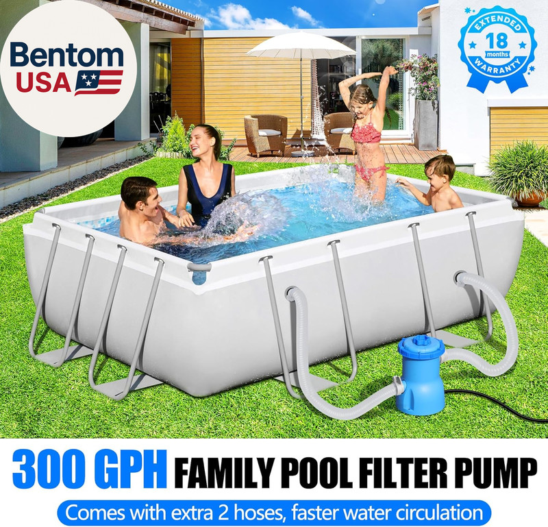 300 GPH Pool Filter Pump for Small above Ground Pools, ETL Certified Pool Cartri gallery