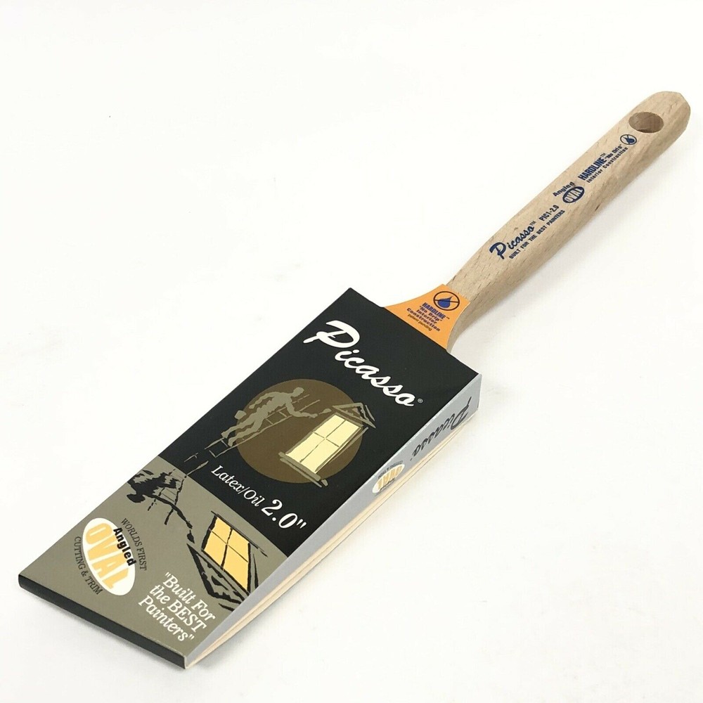 Proform Picasso PIC1-2.0 Angled Oval 2.0" Latex/ Oil Paint Brush New HARDLINE