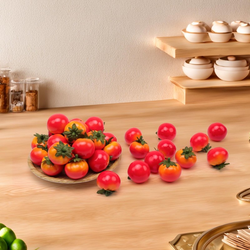 Gresorth 40pcs Mini Artificial Tomato Decoration Fake Fruit Home Party Christmas gallery