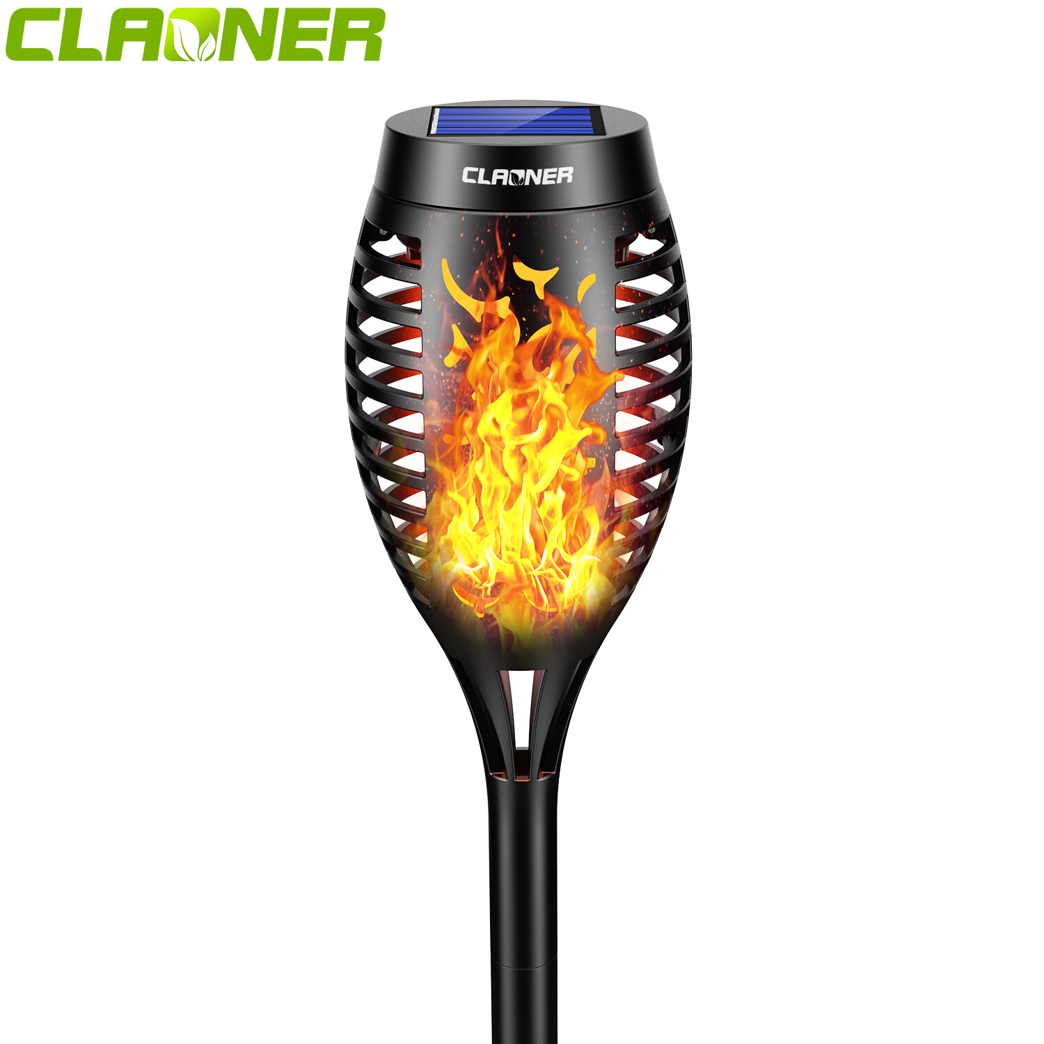 Flickering LED Solar Power Flame Torch Light Outdoor Garden Yard Waterproof Lamp gallery